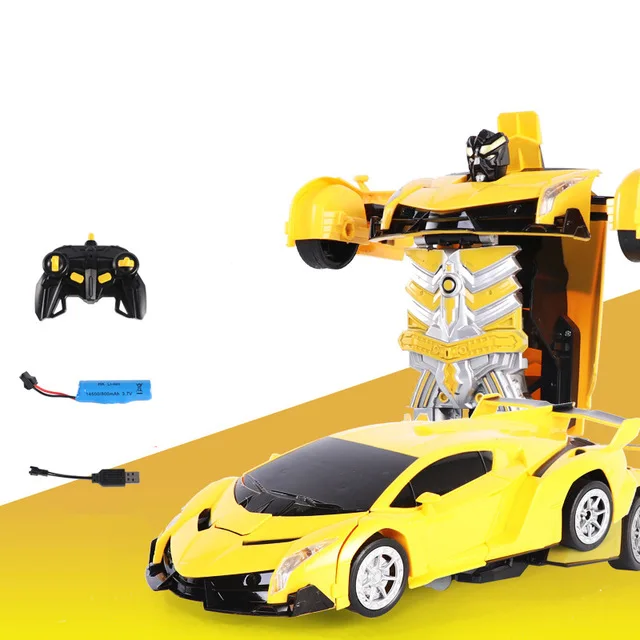 shark remote control car 2.4Ghz Induction Transformation RC Car Robot 28cm Led Lights Music Robots fightint Deformation Remote Control Cars Toys for Boys remote control lamborghini RC Cars