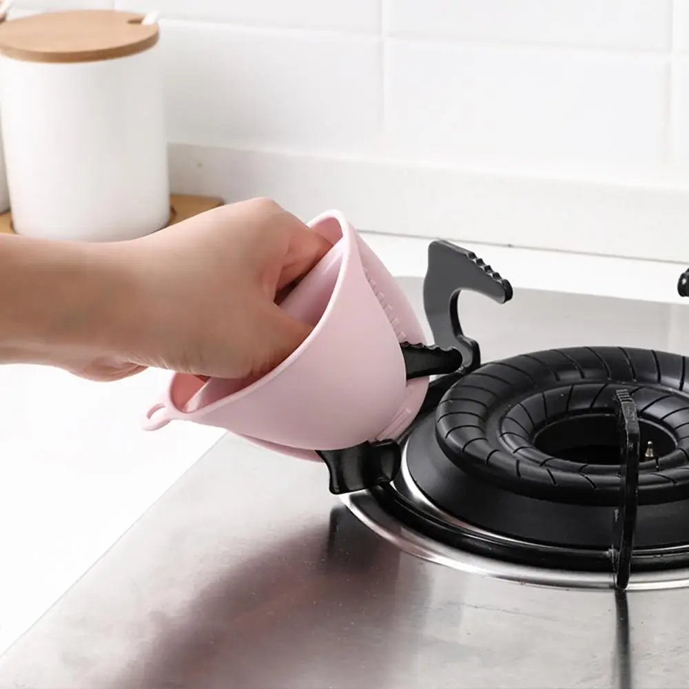 2 шт. силиконовый ручной зажим для кухонных помощник теплоизоляционные перчатки Инструменты для выпечки рукавицы для микроволновой печи держатель для кастрюли защита# 3F