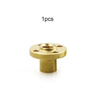 

T8 Copper Screw Nut Pitch 2mm Lead Screw Stepper Motor Rail Screw Flange Brass Screw Nut 3D Printer Accessories