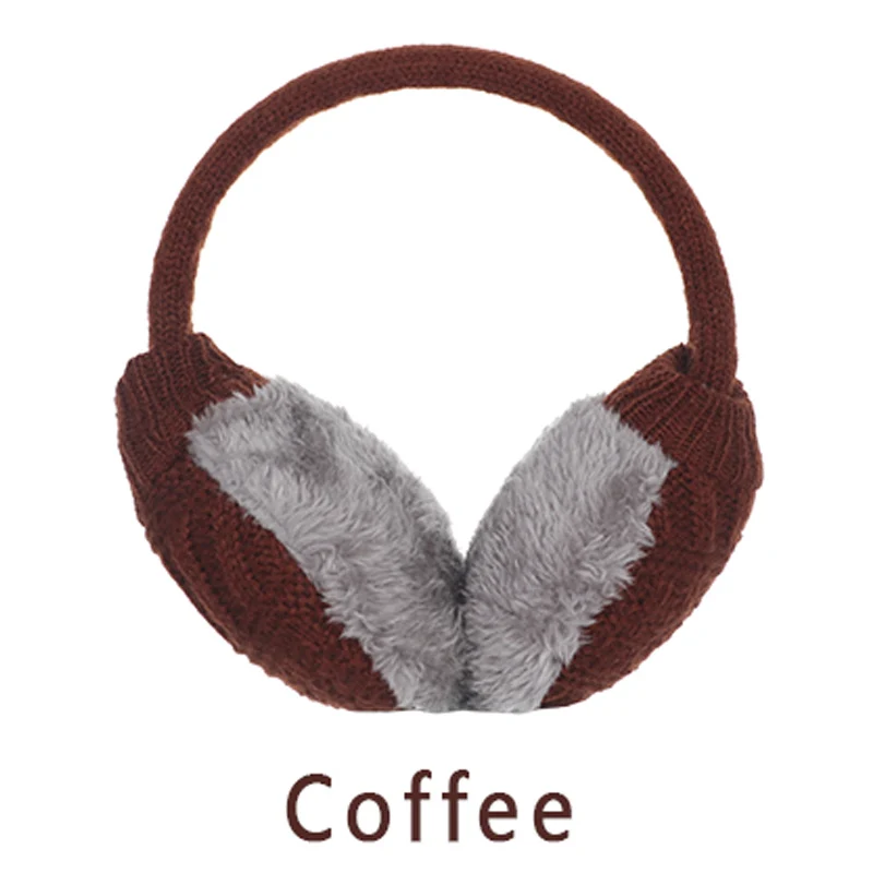 2-Coffee Новые милые плюшевые теплые наушники с мультяшным кроликом котом Модные женские зимние теплые плотные теплые наушники для девочек и мальчиков защита ушей - Цвет: 2-Coffee