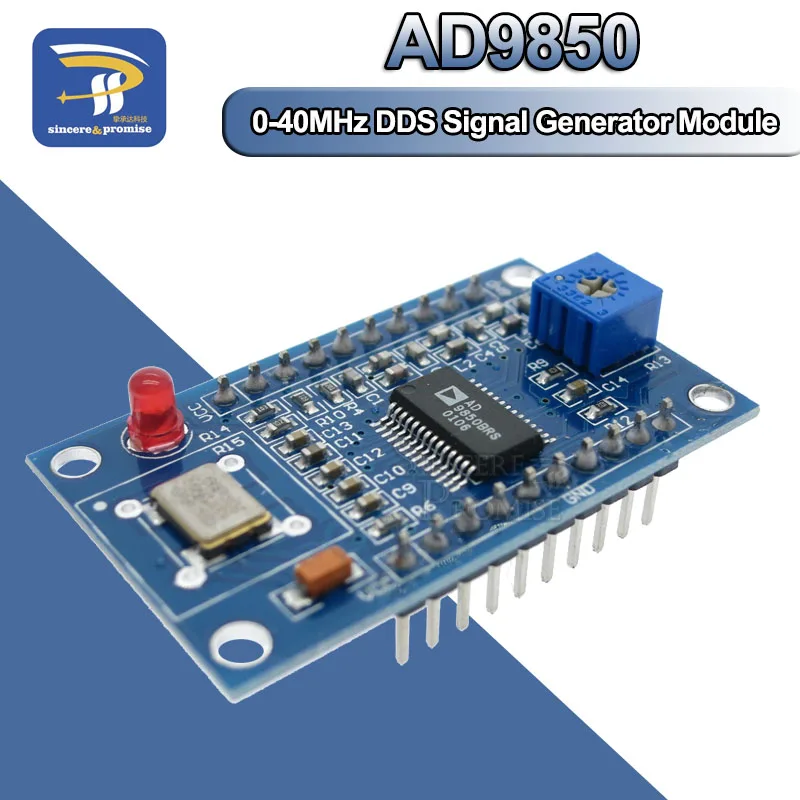 1 шт. AD9850 DDS генератор сигналов Модуль 0 40 МГц 2 Синусоидальная волна и квадратных