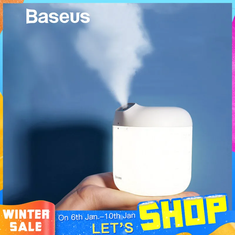 Baseus Luftbefeuchter Air Diffusor Difusor Für Home Office 600 ml Große Kapazität Luftbefeuchter Humidificador Mit LED Lampe
