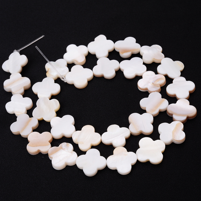 Shell Beads Mother of Pearl Love Star Oval Round Flat Loose Spacer Beads for Jewelry Making DIY Charm Bracelet Necklace
