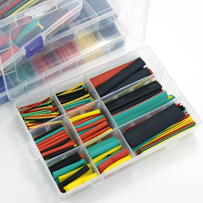 Термоусадочная труба 560 шт. цветной шланг с коробкой изоляция проводов защитный