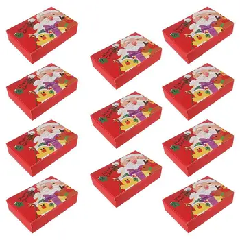 

10pcs Fashionable Safe Practical Packing Boxes Nougats Boxes for Nougats Christmas Candy