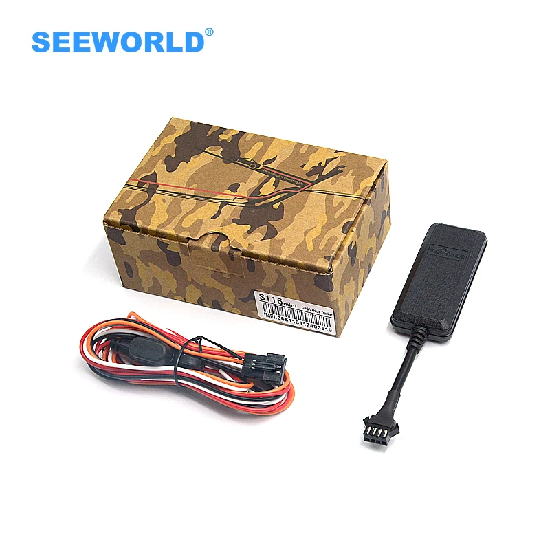 SEEWORLD мини gps чип слежения для мотоцикла/автомобиля/e-bike/такси противоугонное устройство gps трекер S116mini с реле