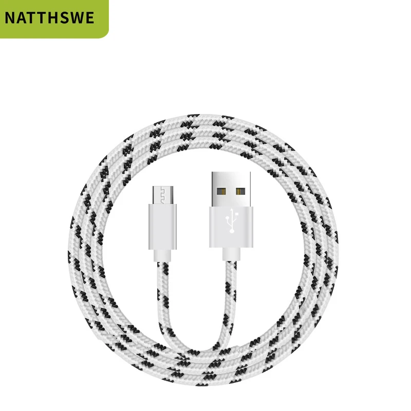 Кабель NATESWE Micro USB для быстрой зарядки телефона, кабель USB для Xiaomi Redmi Note5, кабель Micro USB для зарядки и передачи данных для samsung, шнур USB