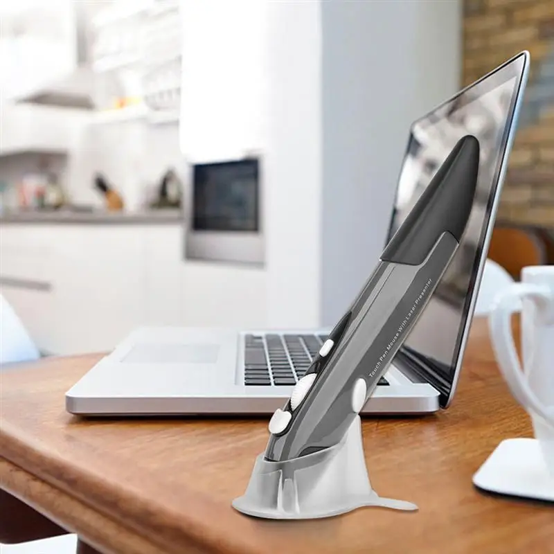 2 4G Беспроводная USB оптическая ручка мышь регулируемая подставка 4 клавиши мини