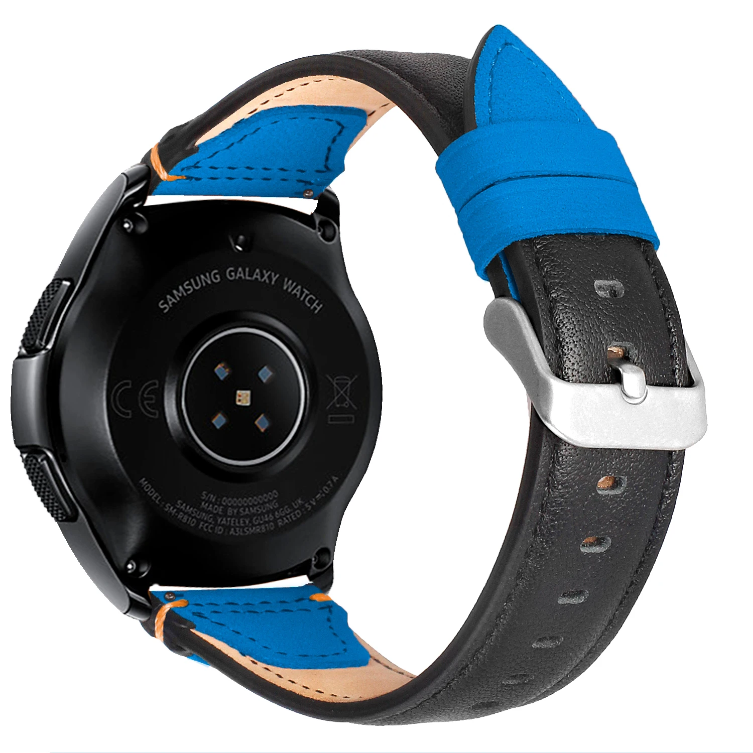 Для samsung Galaxy Watch 46 мм ремешок 22 мм Премиум ремешок из натуральной кожи для samsung gear S3 Frontier Classic # D