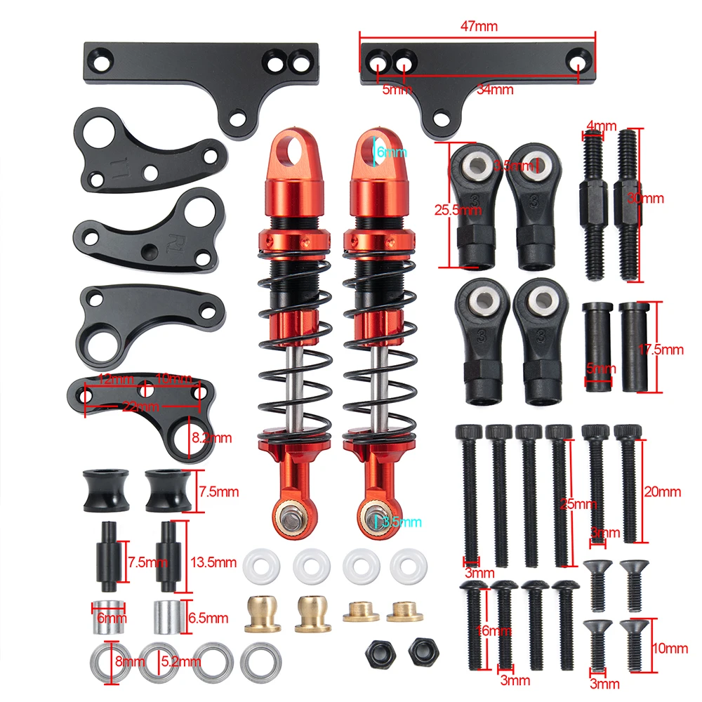 AXSPEED RC ڵ ĵƿ ŰƮ  ũ ҹ, 1/10 ׽þ SCX10 90047 ۷  SCX10 II 90046 üŰ ǰ