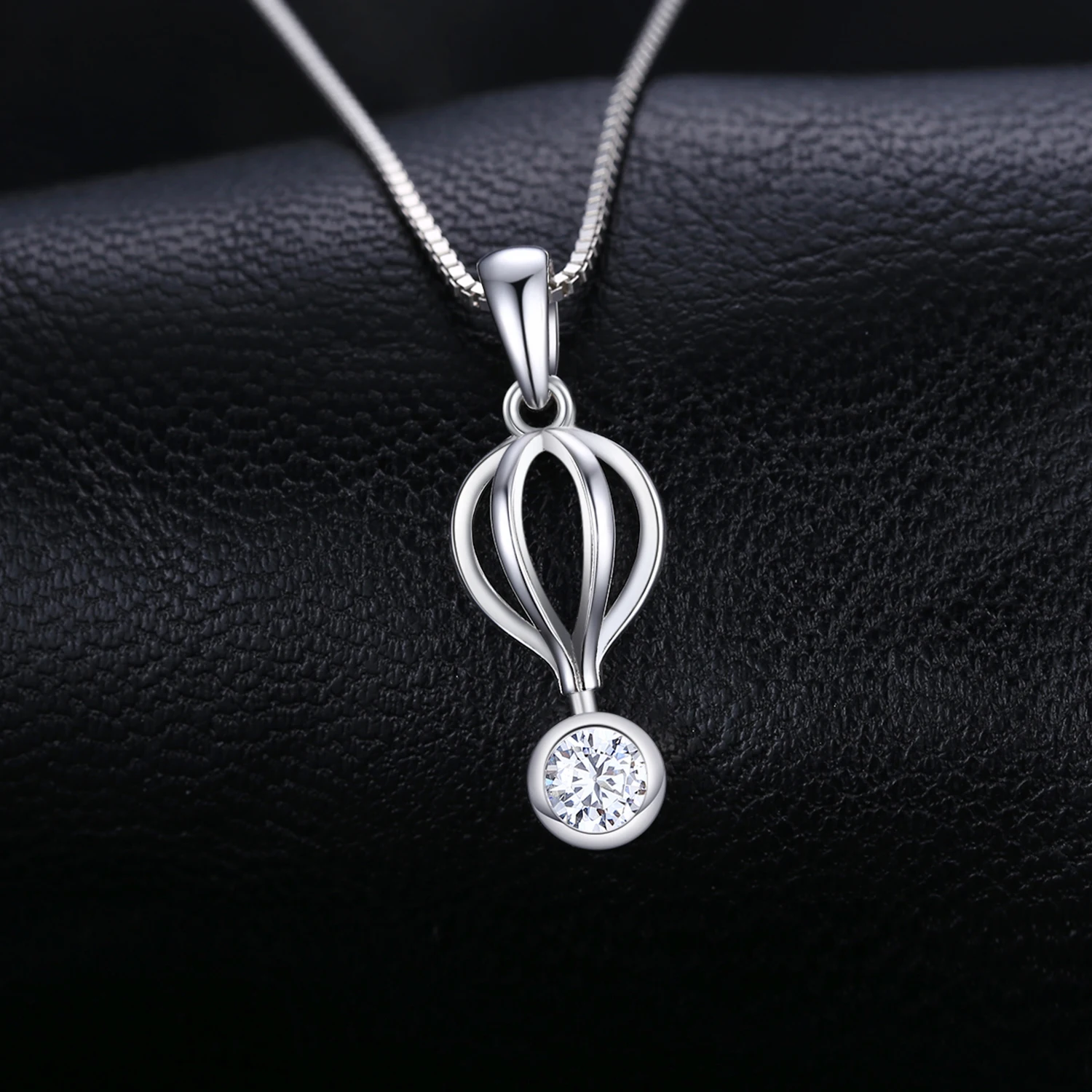 Jewelryдворца 925 стерлингового серебра Глобальный воздушный шар мотаться кубический цирконий кулон для женщин цепь не входит в