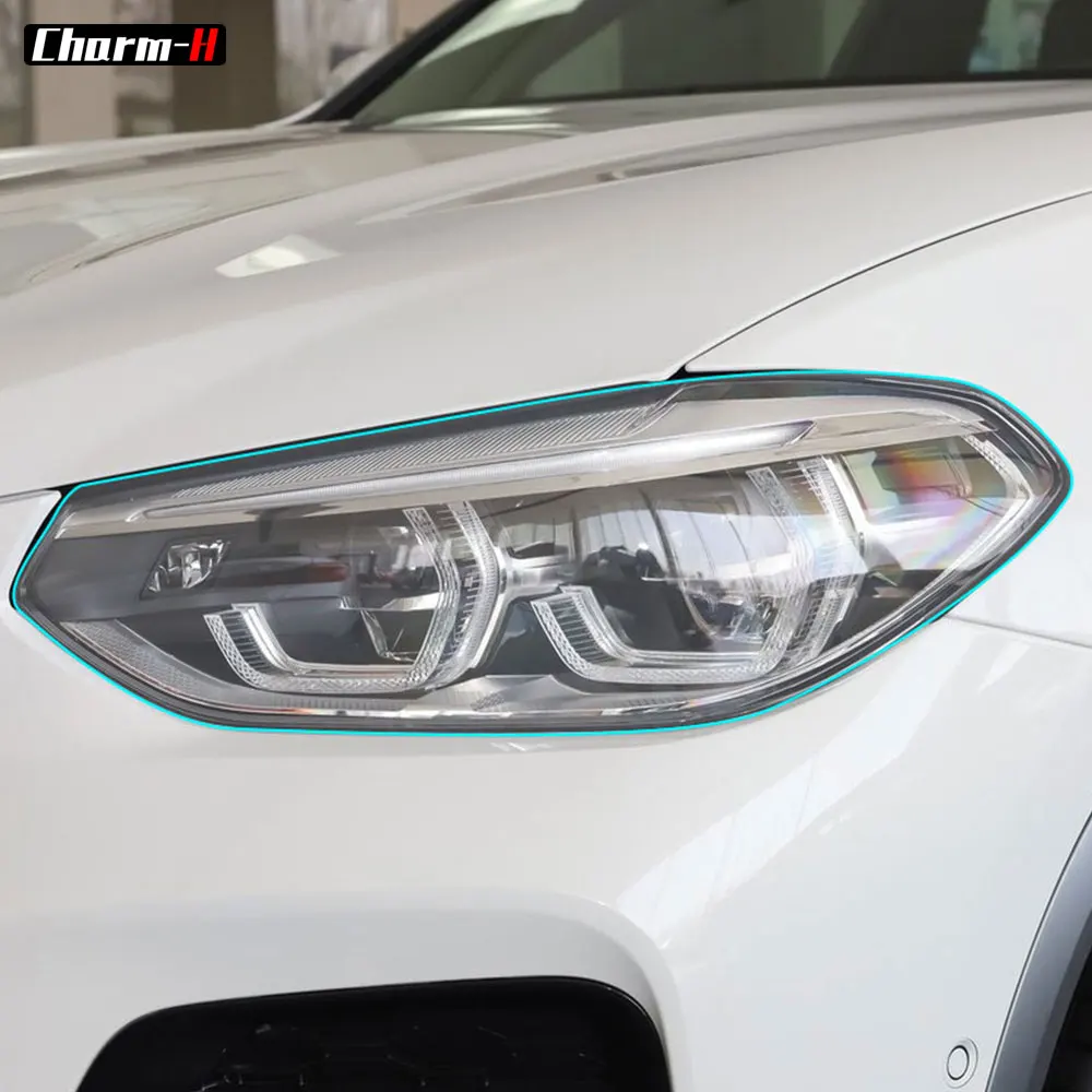 Car Styling Headlight Protective Restoration Transparent Protection Film Sticker For BMW X4 G02 2018-Present Accessories