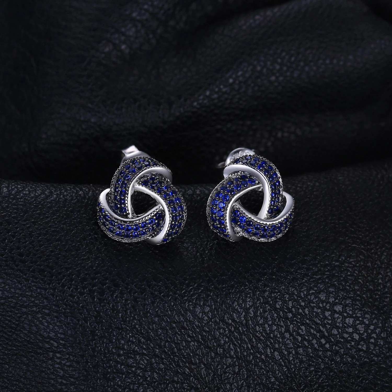 Jewelrypalace 0.5ct создан синий шпинель цветок запахом кластера шпильки Серьги 925 стерлингов Серебряные ювелирные изделия для Для женщин