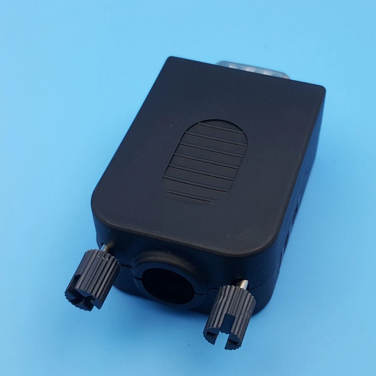 New D-SUB DB9 Female 9Pin Black Cover Screw Type Breakout Terminals Connector