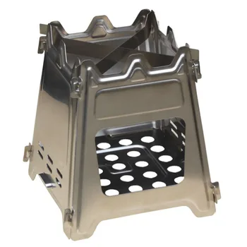 

Camping Wood Stove Portable Outdoor Folding Titanium Wood Stove Burning For Backpacking Survival Cooking Picnic Hunting