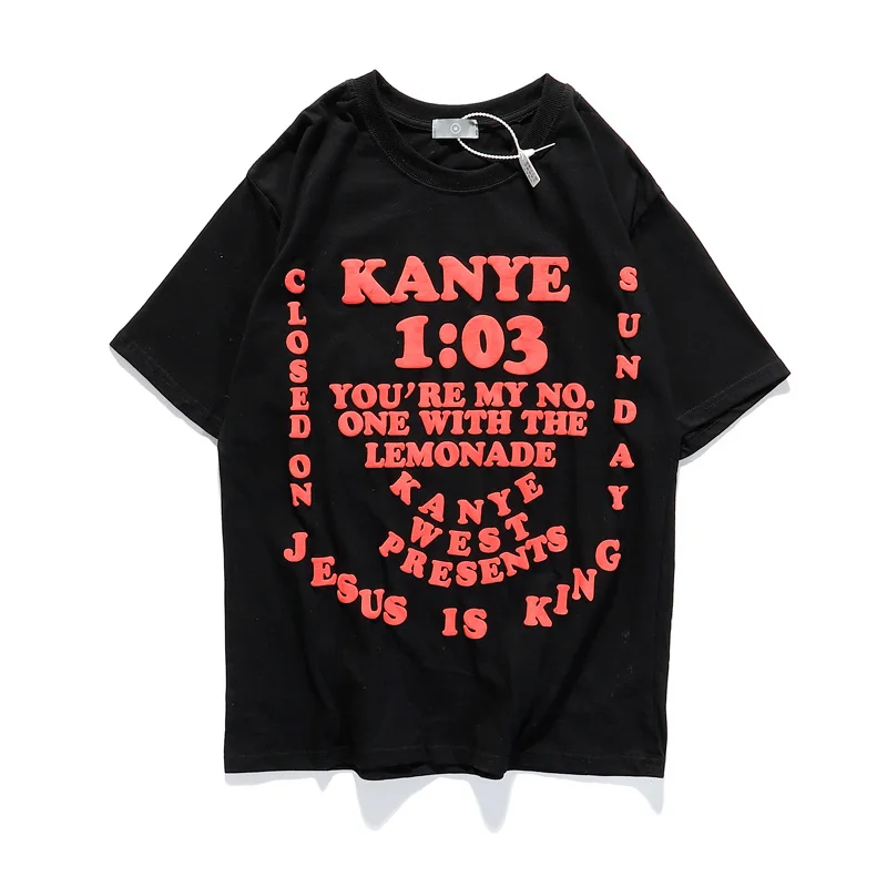 Kanye West Jesus Is King Мужская и женская футболка с круглым вырезом коротким рукавом