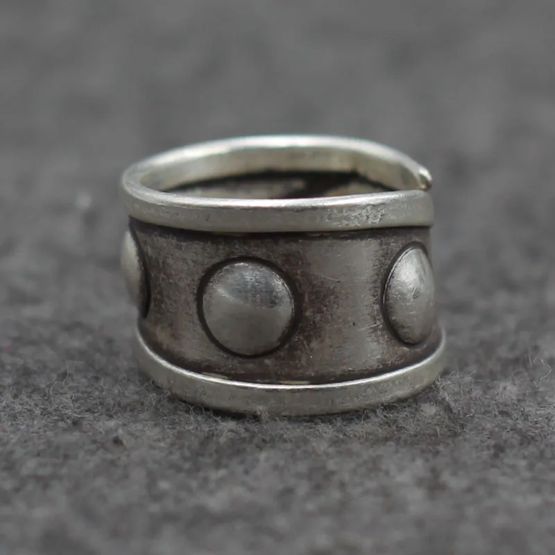 

Origional Design Thai Silver Adjustable Rings Thailand Chiang Mai Handmade Silver Ring Retro Antique Finish