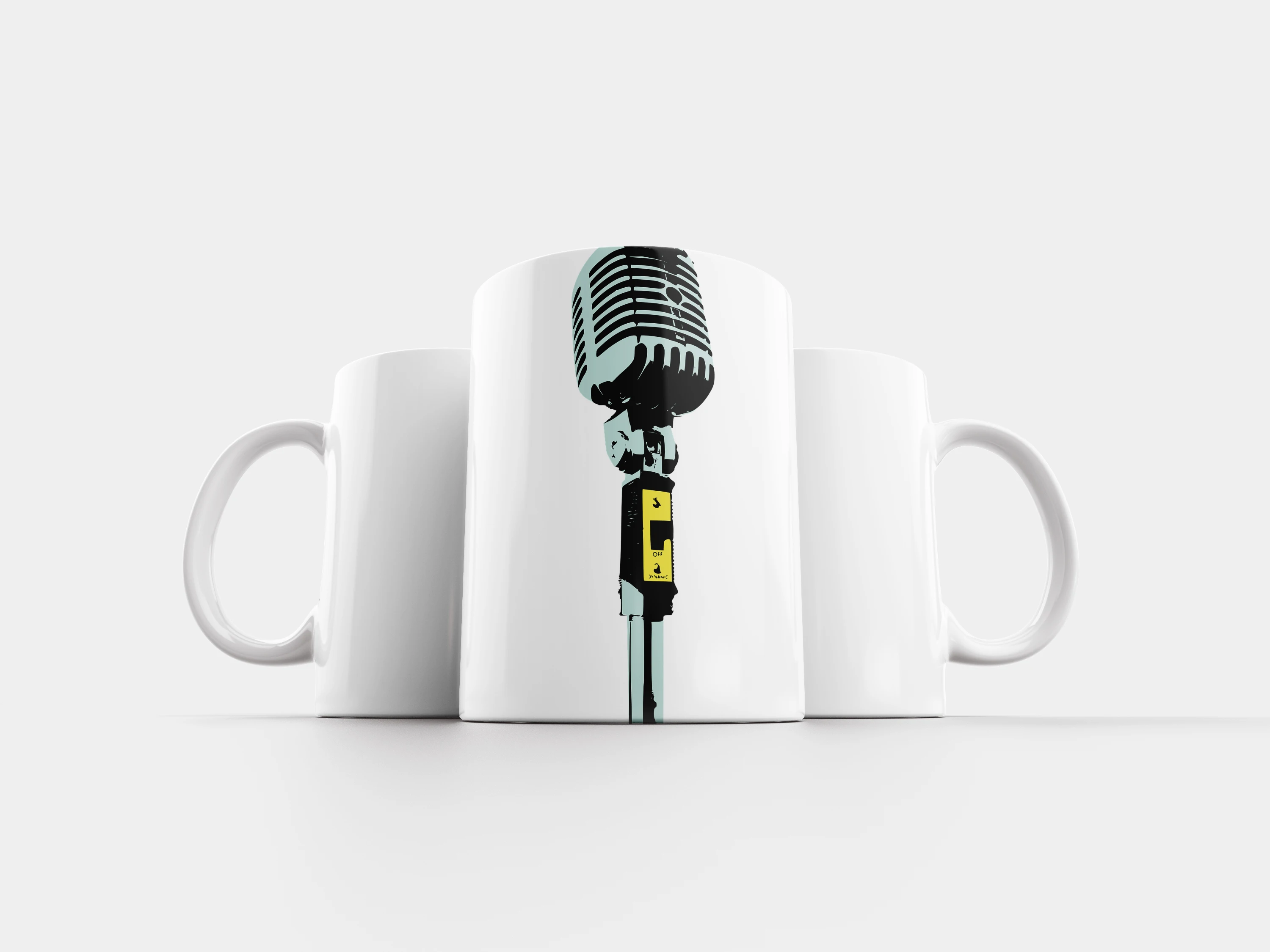 Mug "microphone, picking grapes, classic" 320 ml mug microphone