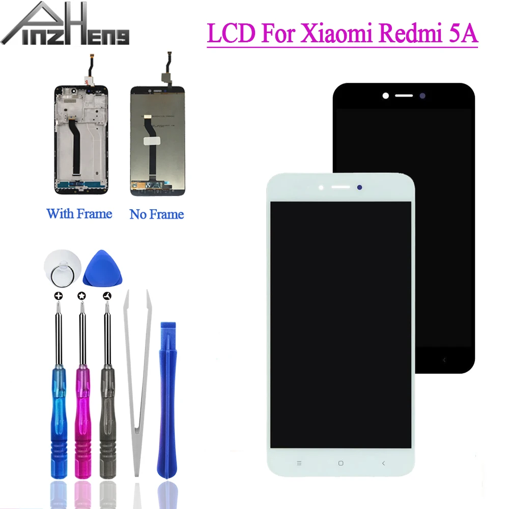 Дисплей PINZHENG 5 0 дюйма для Xiaomi Redmi 5A ЖК дисплей с сенсорным экраном и рамкой сменный