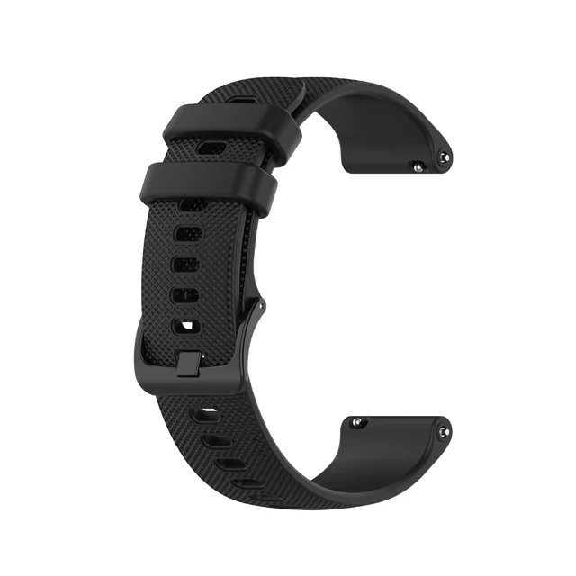 22mm Silicone Band Strap for Xiaomi Mi Watch Color Replacement Bracelet Breathable Sports Bands For Watch Accessories black