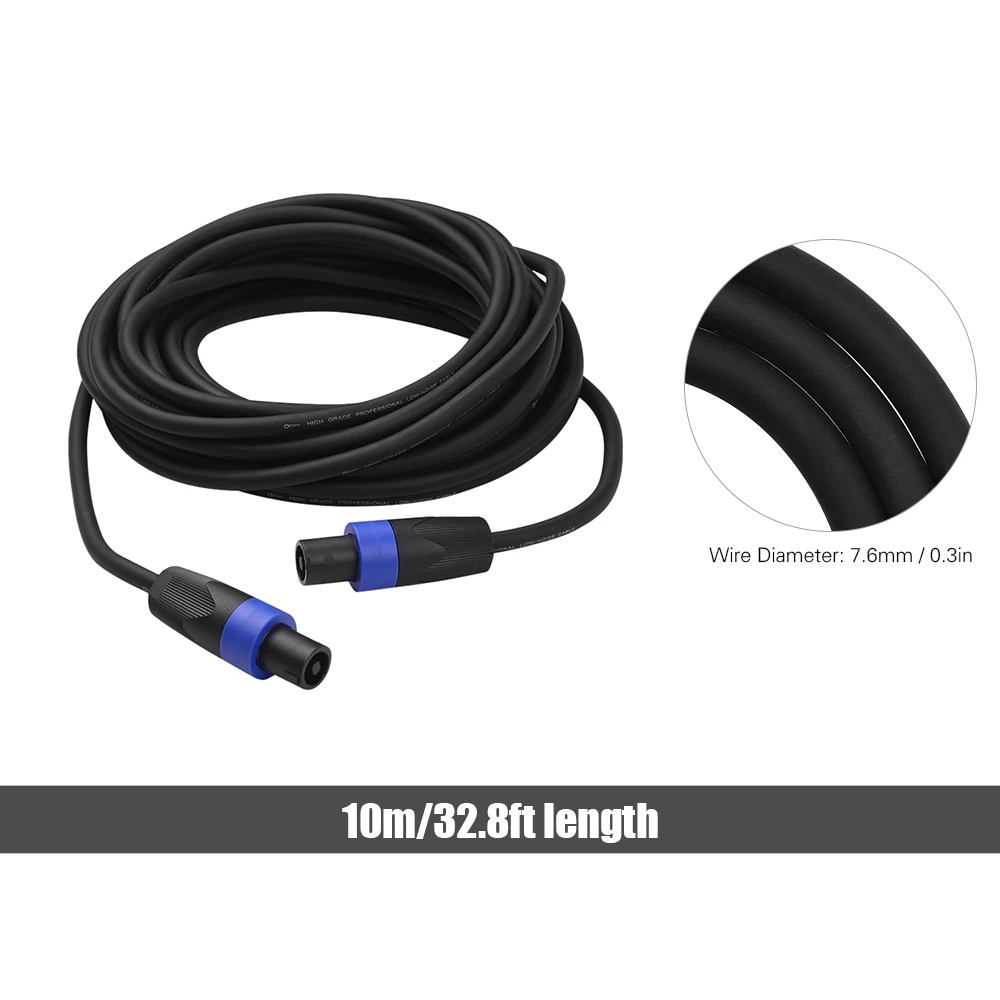 12AWG 1m NL4FC микшер для сцены кабели аудио усилитель шнур разъем динамика четыре ядра