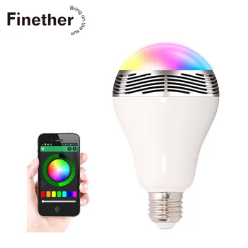 

LED Lamp E27 6W RGB LED Bulb Bluetooth Smart Lighting Lamp Colorful Dimmable Speaker Lights Bulb