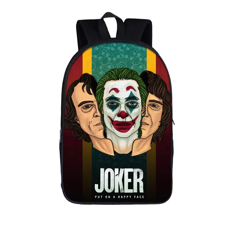 Joker Be рюкзак Reborn Joaquin Phoenix Женский Мужской рюкзак для подростков девочек и мальчиков школьный рюкзак детские школьные сумки bookbag - Цвет: 16-joker28