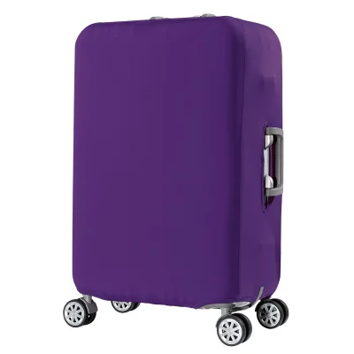 HMUNII мультфильм шаблон Дорожный чемодан защитный чехол для 18 ''-32'' багажный чехол Аксессуары для путешествий Эластичный Чемодан пылезащитный чехол - Цвет: Purple