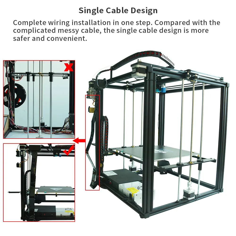 Горячая Распродажа Tronxy X5SA 3D принтер drucker 3d impresora размер печати 330*330 мм машина DIY