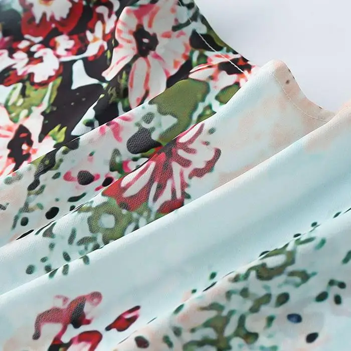 Women Casual Half Sleeve Open Front Floral Asymmetrical Bikini Loose Summer, Autumn Cover Casual, Beach Up