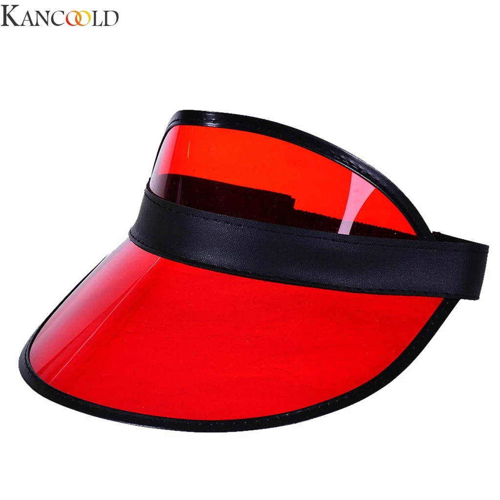 RD KANCOOLD унисекс летняя уличная Бейсболка Snapback лист камуфляж Регулируемая шляпа Пустой Топ пластик ПВХ карамельный цвет козырек - Цвет: RD