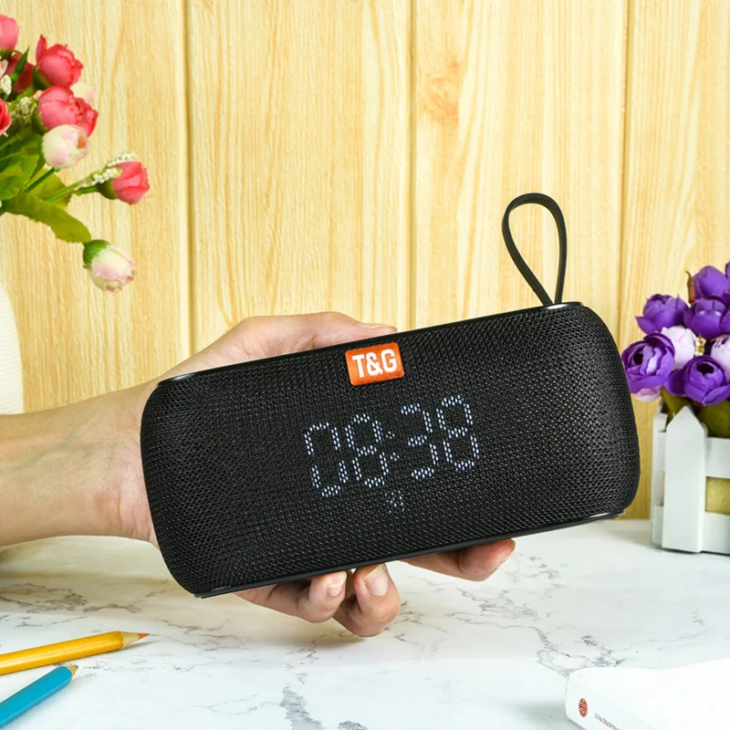 New Portable Speakers Bluetooth Alarm Clock Temperature Display Bass Digital Choose Song Waterproof TG177 Wireless Loudspeaker New Portable Speakers Bluetooth Alarm Clock Temperature Display Bass Digital Choose Song Waterproof TG177 Wireless Loudspeaker