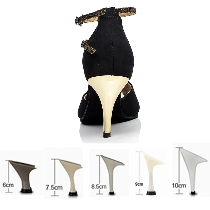 Женская обувь для танцев замшевая современных с открытыми ногами сальсы Танго