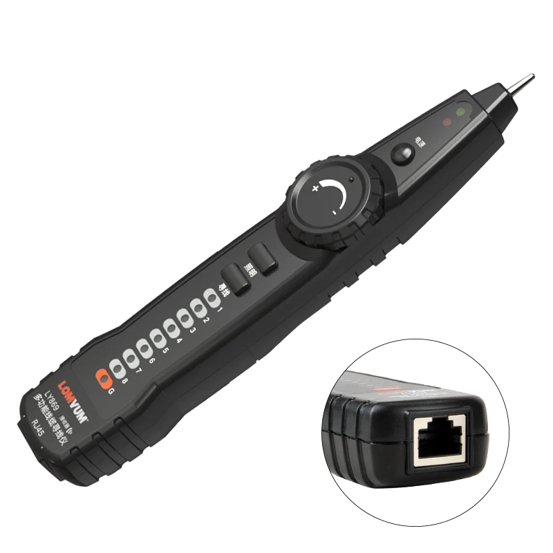 Тестер телефонных кабелей LOMVUM Cat5 Cat6 тестер сетевого кабеля детектор LAN|Искатели
