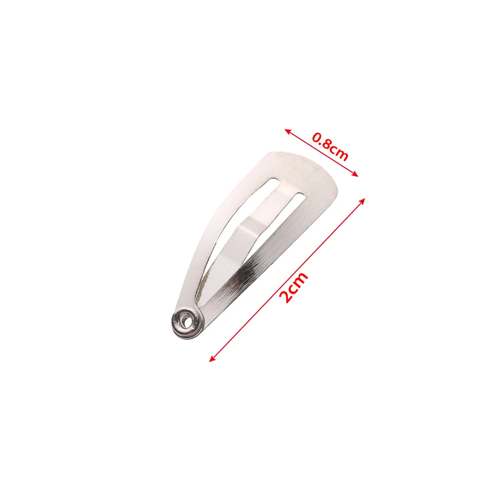 Metal Hair Clips for Dolls Silver Black DIY Accessories