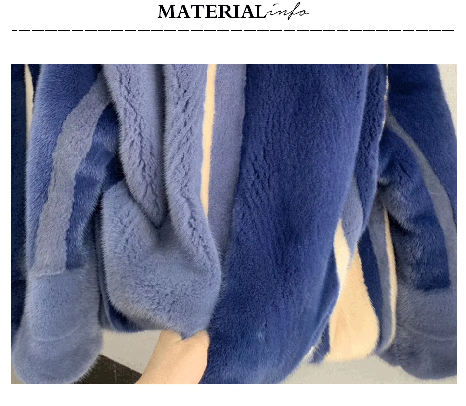 Multicolor Imported Mink Fur Coats with hood short fashion Real Fur Coats For Women Winter Warm Jacket Fashion Genuine Fur Outw