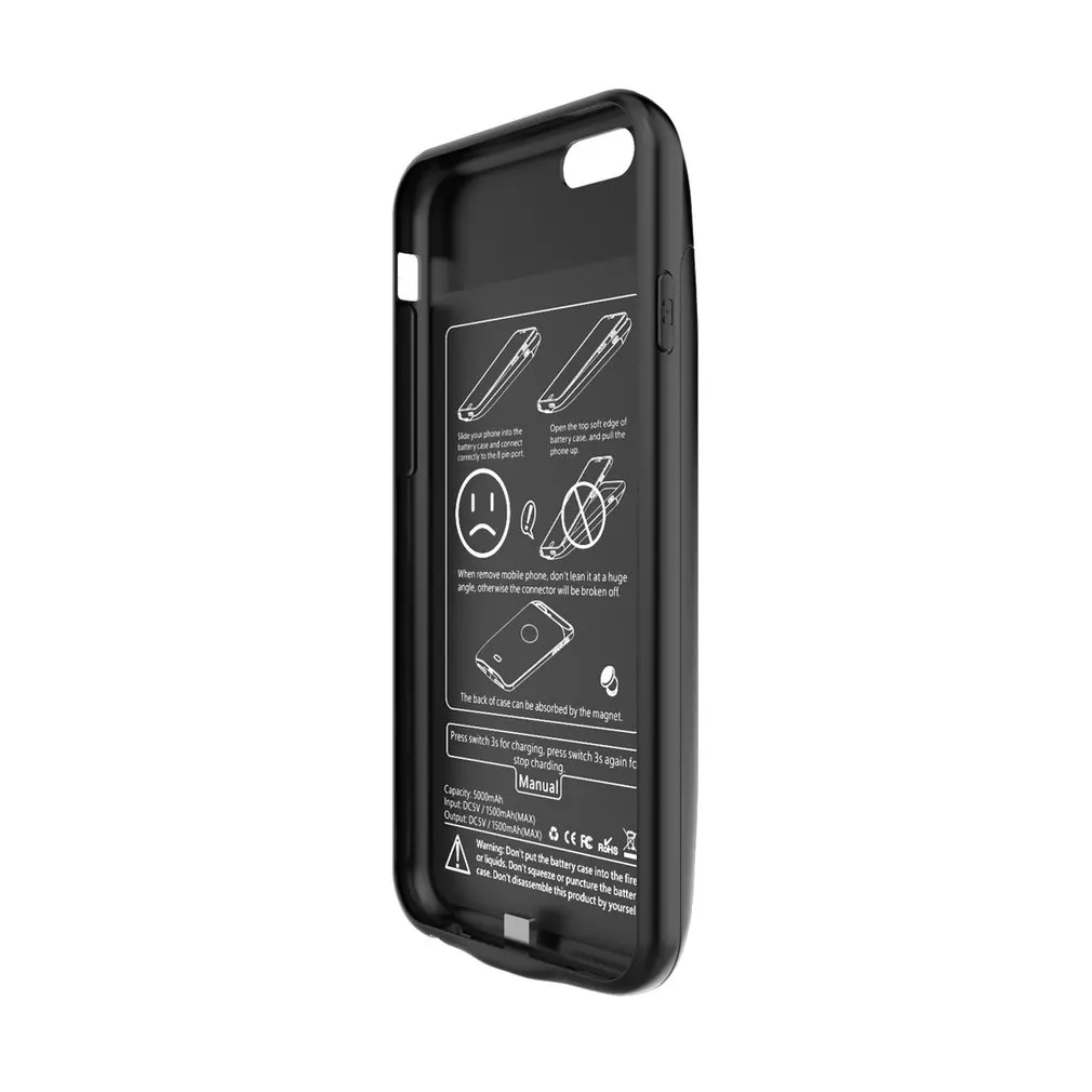 

Smart Magnetic TPU Backup Clip Power Bank Ultra-thin Portable Battery Charger Case For iPhone 6 6S Smartphone