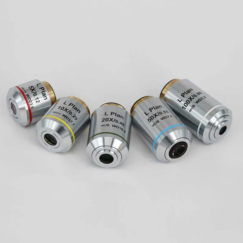 Color : 5X W-SHTAO L-WSWS Microscope Working Distance Infinity Plan Objective Lens 5X 10X 20X 50X 100X Compatible with Metallurgical Microscope Color : 5X W-SHTAO L-WSWS Microscope Working Distance Infinity Plan Objective Lens 5X 10X 20X 50X 100X Compatible with Metallurgical Microscope