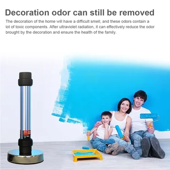 

Sterilization Lamp Portable UV Ozone Strong Light Directional Reflective Film Double Sterilization Ultraviolet Disinfection Lamp