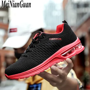 

Spring Trainers Male Round Toe Sneakers Run Man Lace Up Sport Shoes Men 2020 Air Cushion Mens Runner Hot Men's Running Shoes I4