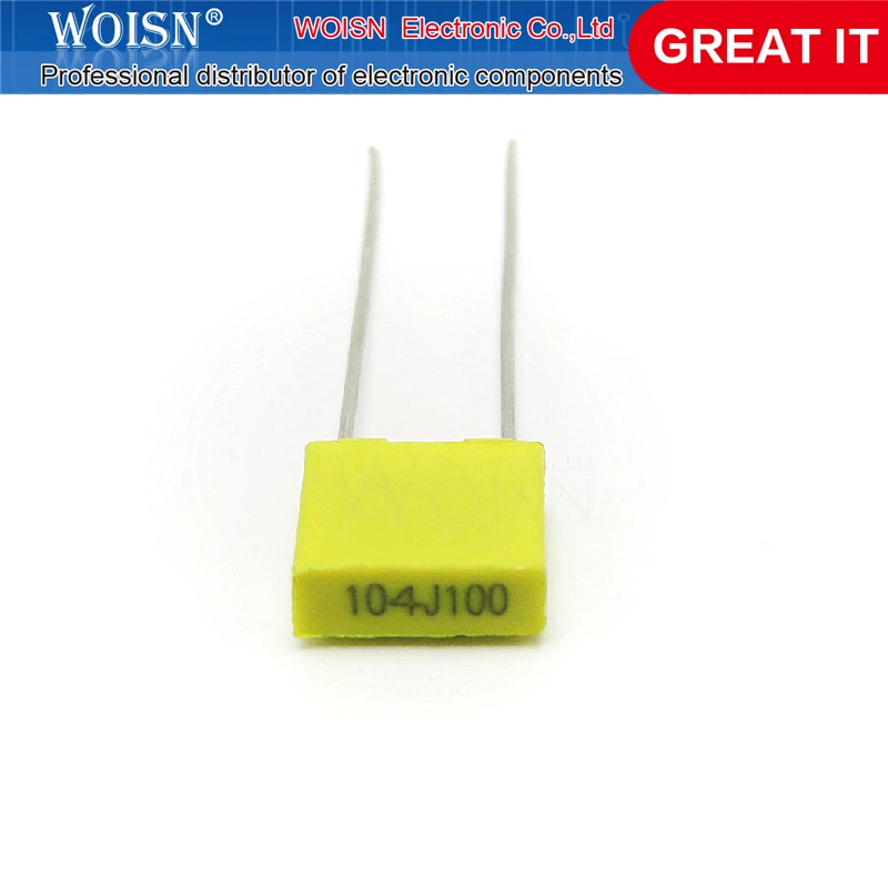 10 шт./лот 100NJ100 корректирующий конденсатор 100V104J 100NF 0 1 мкФ 100V 104 104J 5 мм