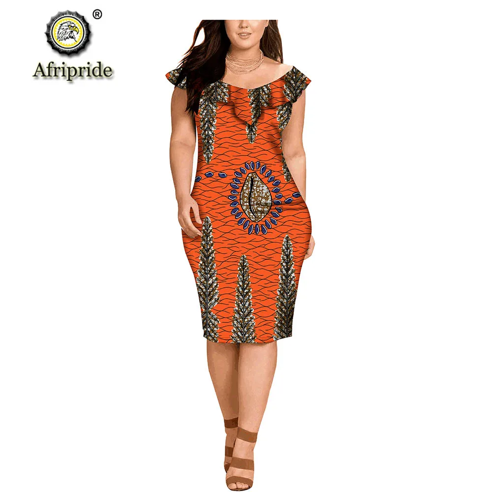 Африканский принт платья для женщин AFRIPRIDE dashiki Частный заказ Базен riche Анкара принт женское платье Чистый хлопок S1825057