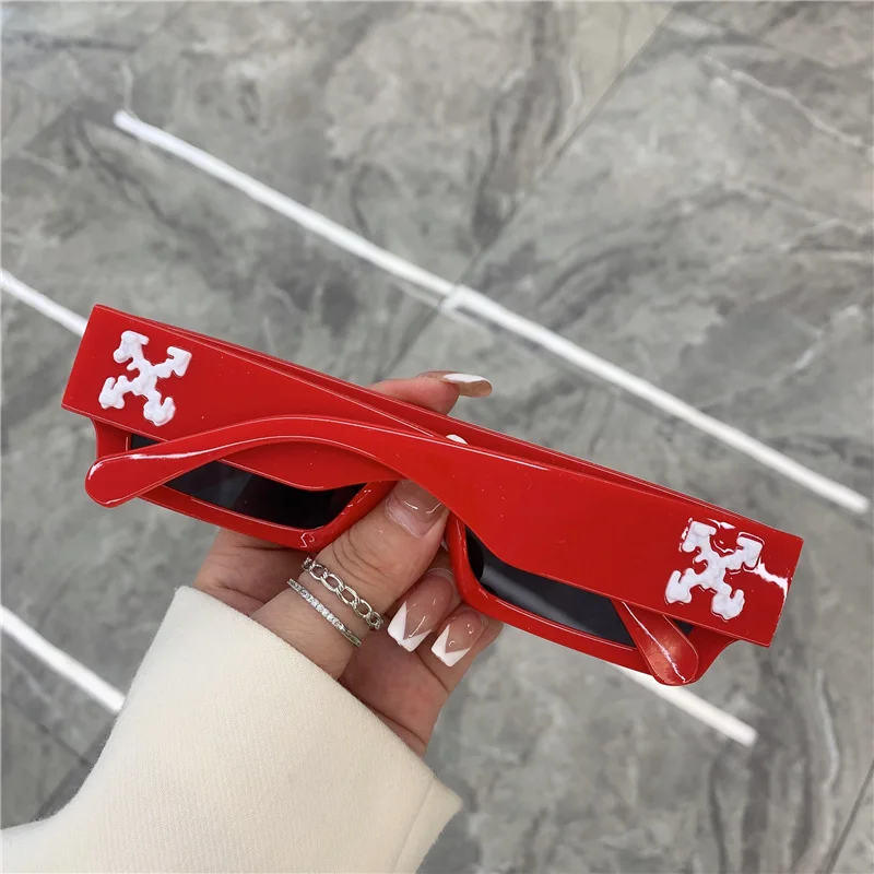 Rektangulära retro solglasögon vintage design mode unisex_voghion.com