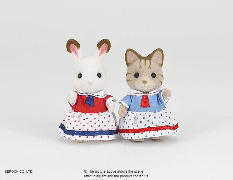 Semipkg детская игрушка Sylvanian Families двойные перчатки для воды игровой дом для девочек кукла игрушка 5232