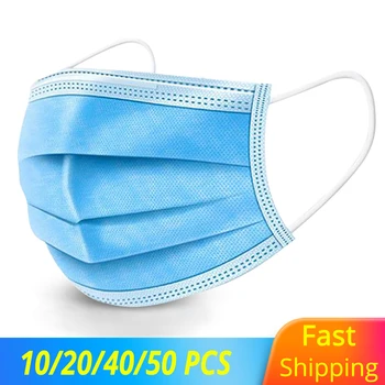 

3-Layer Mask Face Mouth Masks Non Woven Anti-Dust Mask For Mouth Breathable Safety Disposable Protective Face Mask