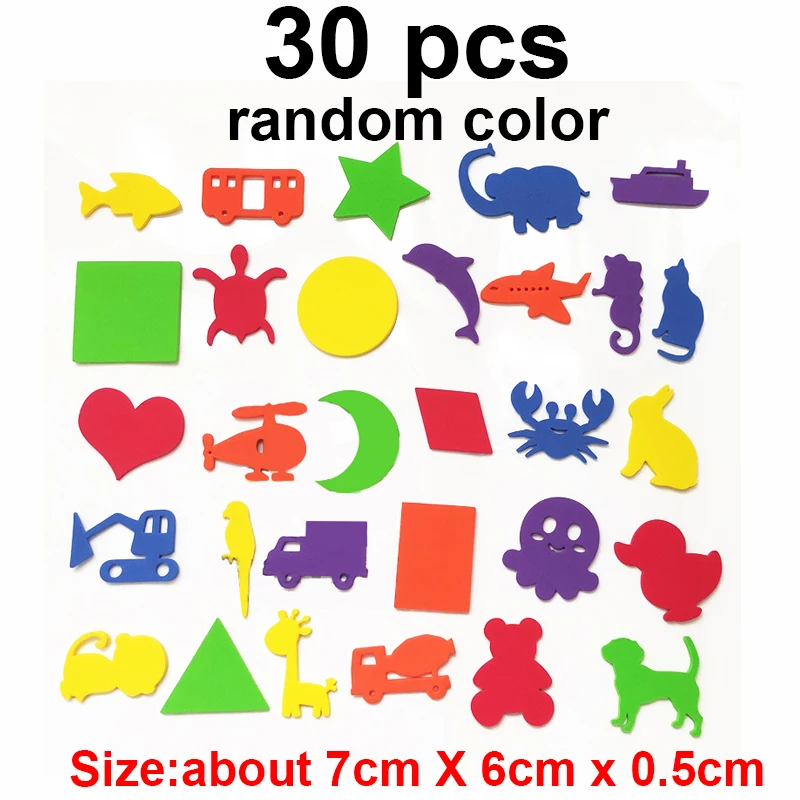 EVA Letter Puzzle Bath Toys Transportation Paste Kindergarten Cognitive Words jigsaw Bathroom Game Kids Education Water Toys 7