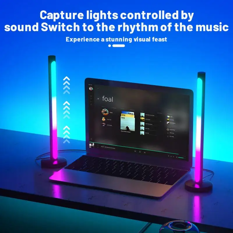 30 Leds RGB Voice Activated Ambient Light Creative Colorful 