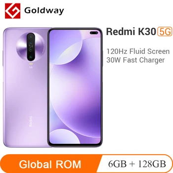 

Global ROM New Xiaomi Redmi K30 5G 6GB 128GB Smartphone Snapdragon 765G Octa Core 64MP Quad Camera 120HZ Fluid Display 4500mAh