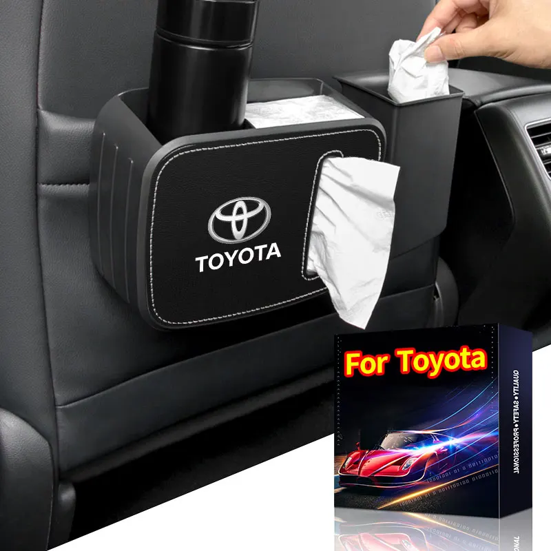 Car Styling Storage Box Trash Basket Can For Toyota Tacoma Prius Camry Corolla CHR RAV4 Prado 2018 Yaris Vios Goods | Автомобили и