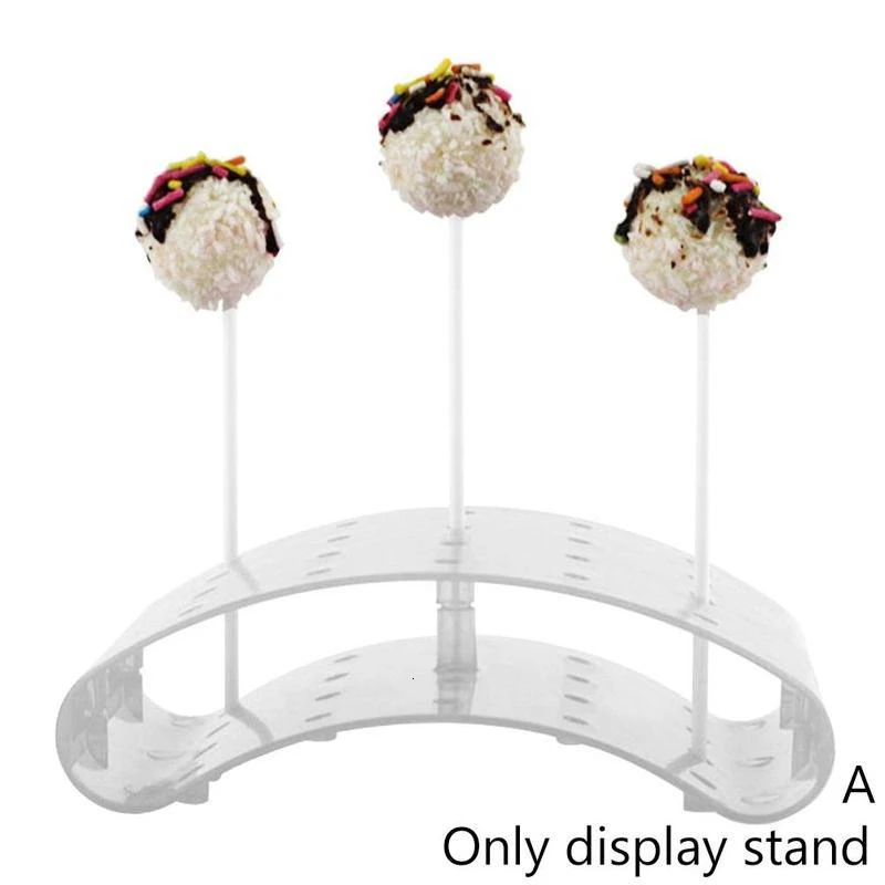 20 отверстий подставка для леденцов с полкой DIY Инструменты для выпечки Дисплей Держатель леденец палочка DIY формы для выпечки торт Кухонные гаджеты - Цвет: Lollipop Stand white